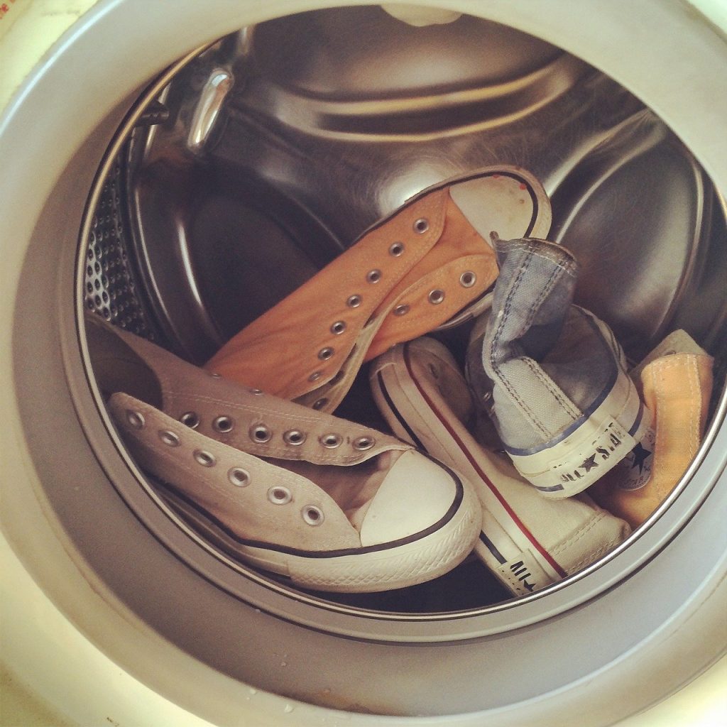cipőmosás mosógépben
